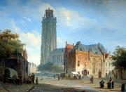 unknow artist European city landscape, street landsacpe, construction, frontstore, building and architecture.052 oil painting picture wholesale